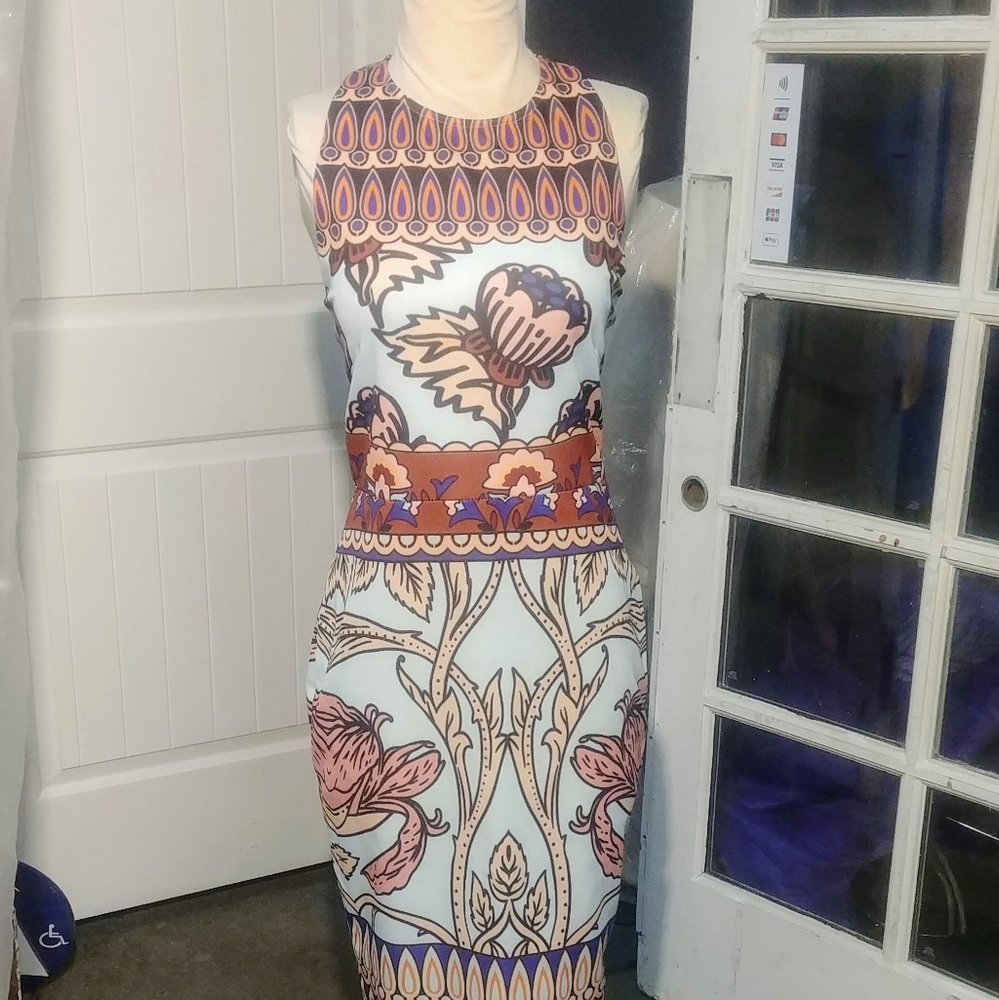 Cute racerback tank style printed Dress